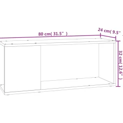 Mueble TV Juliet 1 compartimento abierto 32x80x24 cm