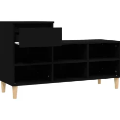 Mueble zapatero 1 cajón 6 compartimentos 60x102x36 cm