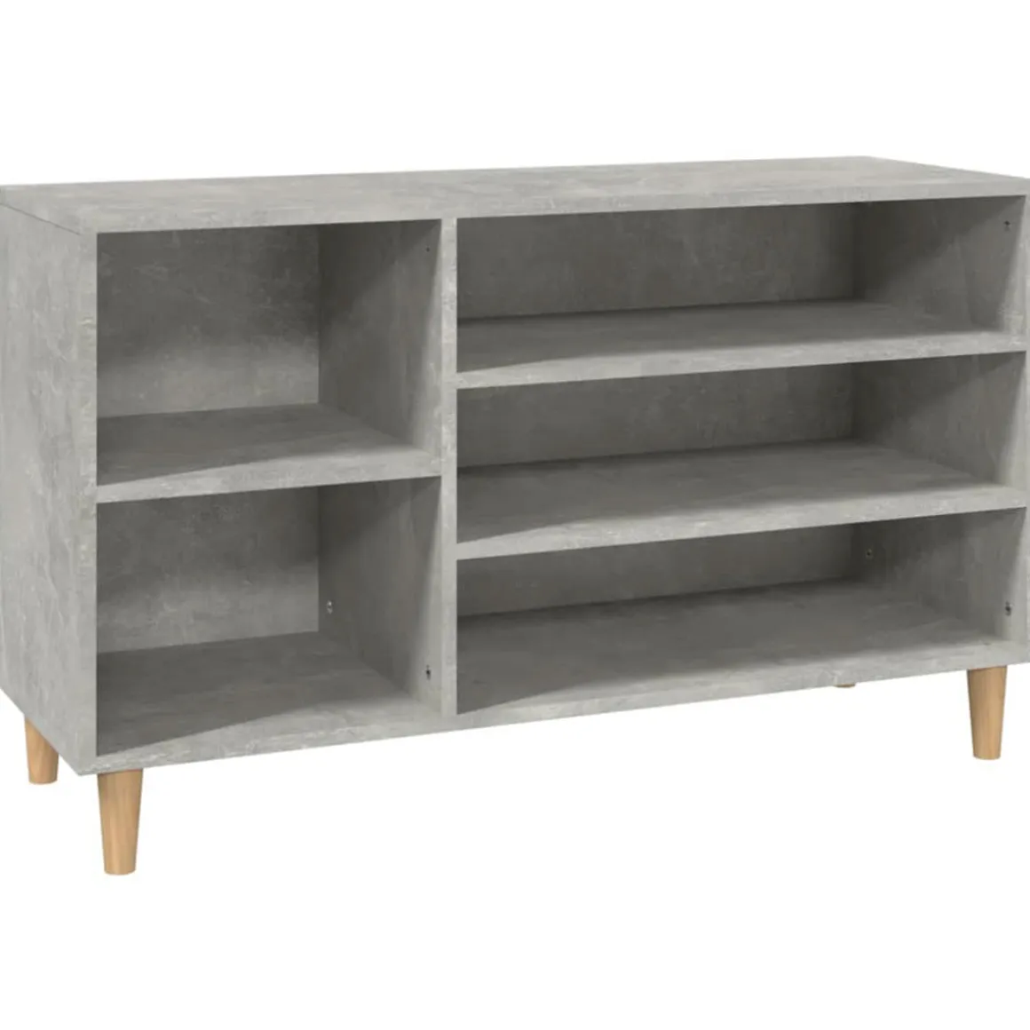 Mueble zapatero 5 compartimentos madera 60x102x36 cm