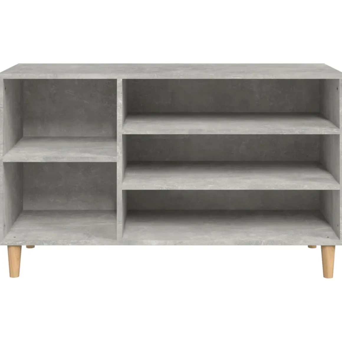 Mueble zapatero 5 compartimentos madera 60x102x36 cm