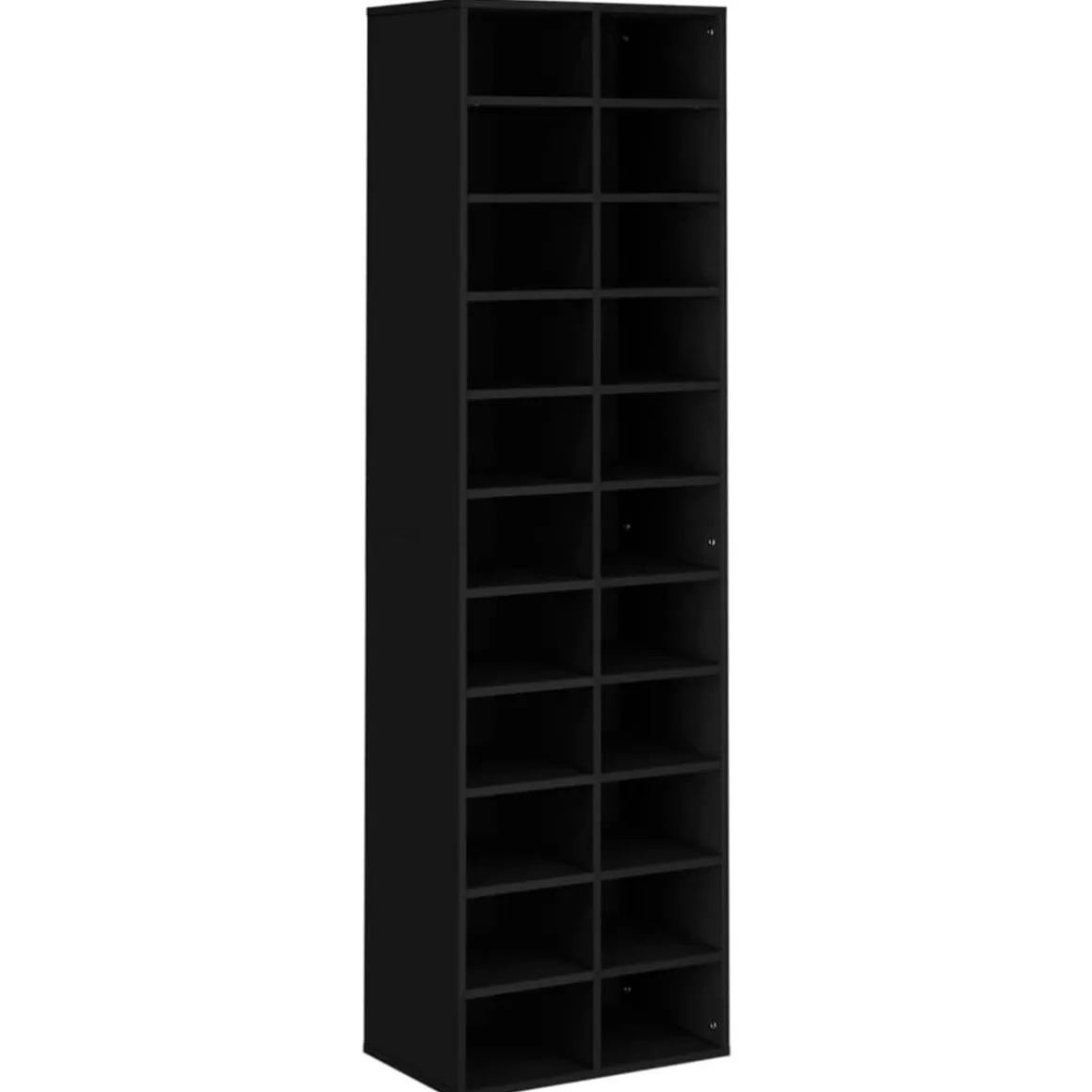 Mueble zapatero de madera 22 compartimentos 183x54x34 cm