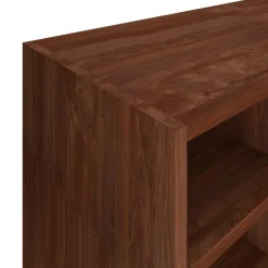 Mueble zapatero de madera 20 compartimentos roble oscuro 67,5x92x30 cm