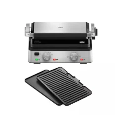 MultiGrill Braun CG7020 2000W 3 en 1 con dos placas acero inox