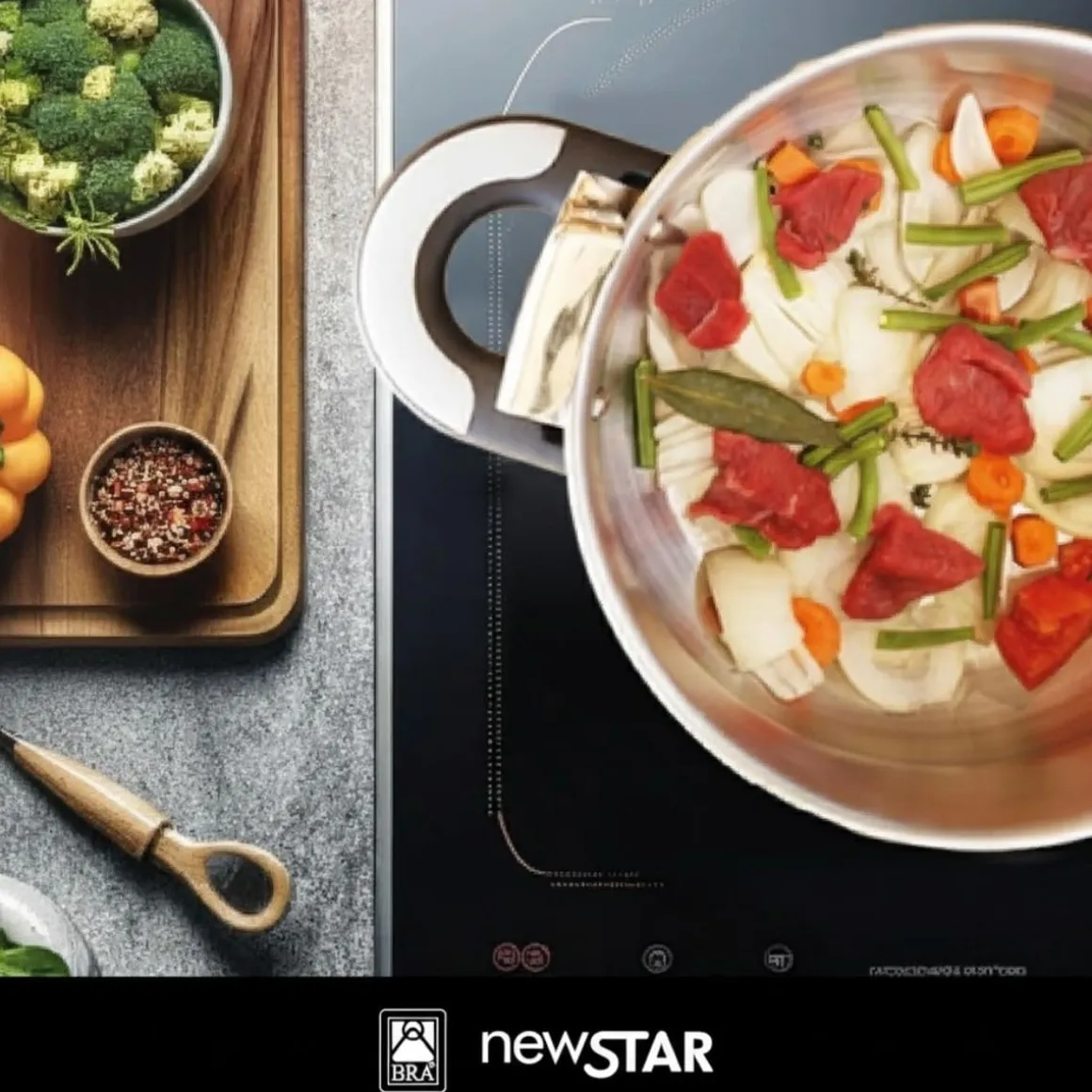 Olla a presión New Star Bra A185503 8L acero inoxidable