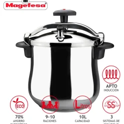 Olla a presión Star Magefesa base Full Induction acero inox