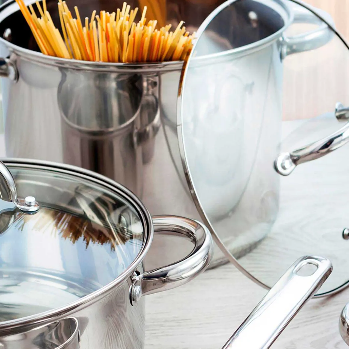 Olla Ottawa Quid acero inoxidable con tapadera inox