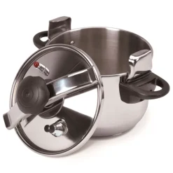 Olla rápida a presión Jata OPC con tapa acero inox