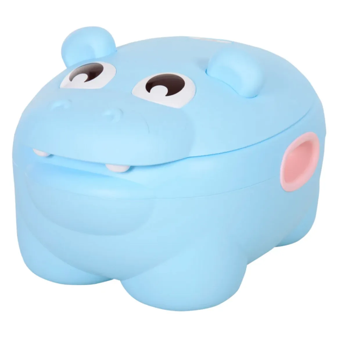 Orinal infantil Homcom 2 en 1 hipopótamo 23x30x40 cm