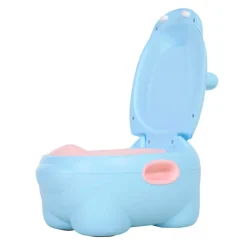 Orinal infantil Homcom 2 en 1 hipopótamo 23x30x40 cm