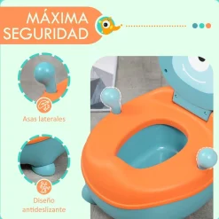 Orinal infantil Zonekiz con tapa antideslizante 6-36 meses