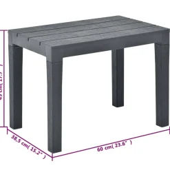Pack 2 bancos de jardín Natura 45x60x38,5 cm
