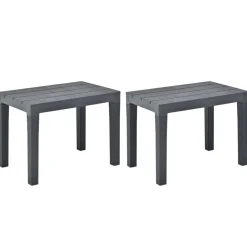 Pack 2 bancos de jardín Natura 45x60x38,5 cm