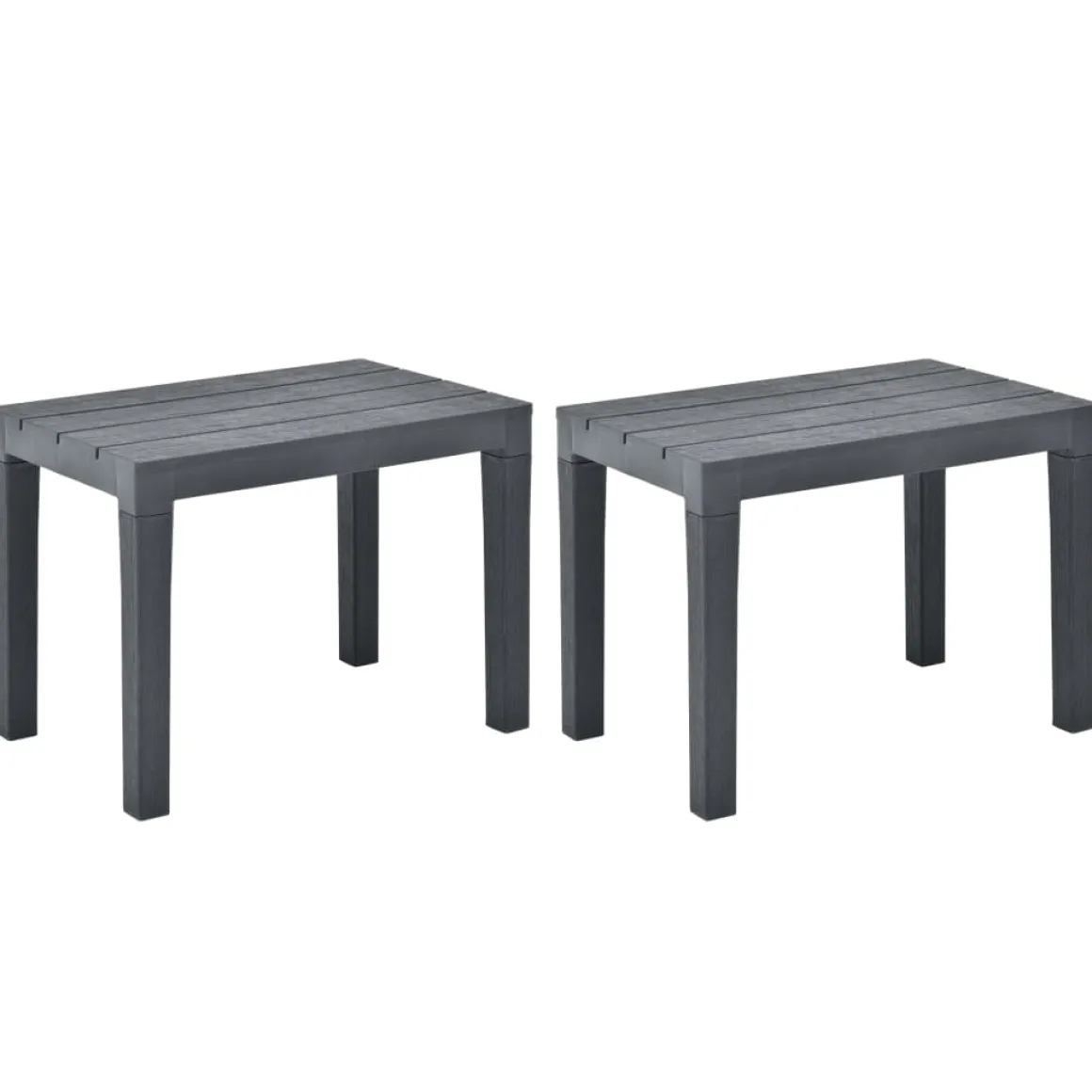 Pack 2 bancos de jardín Natura 45x60x38,5 cm