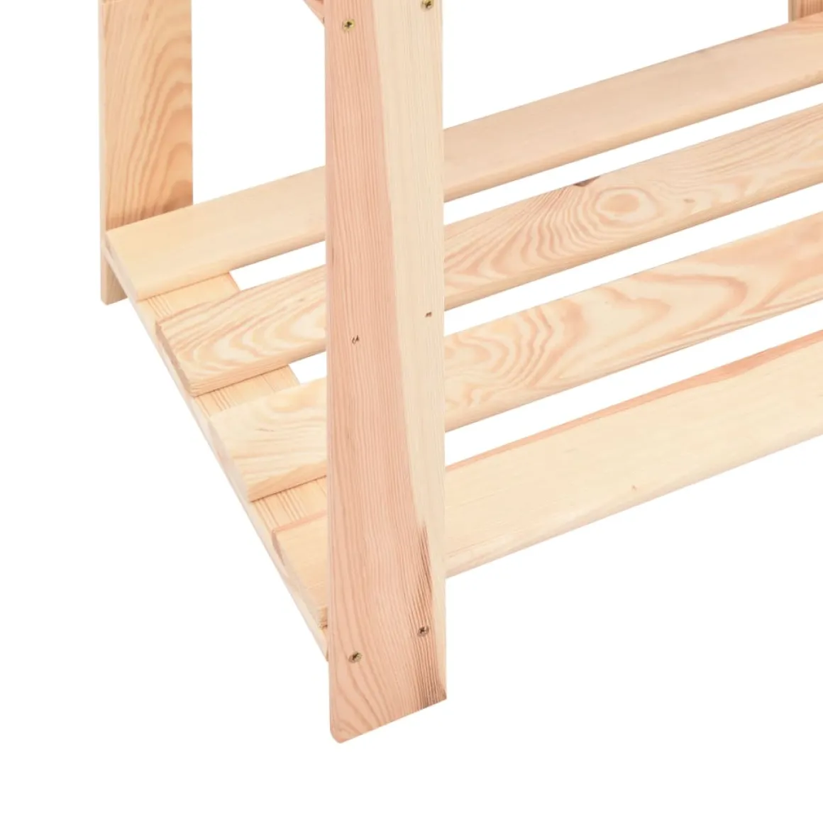 Pack 3 estanterías Alpine 3 niveles natural 90x60x38 cm