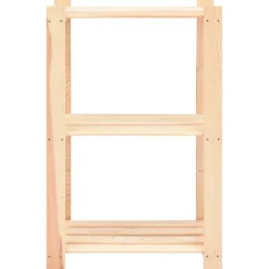 Pack 3 estanterías Alpine 3 niveles natural 90x60x38 cm