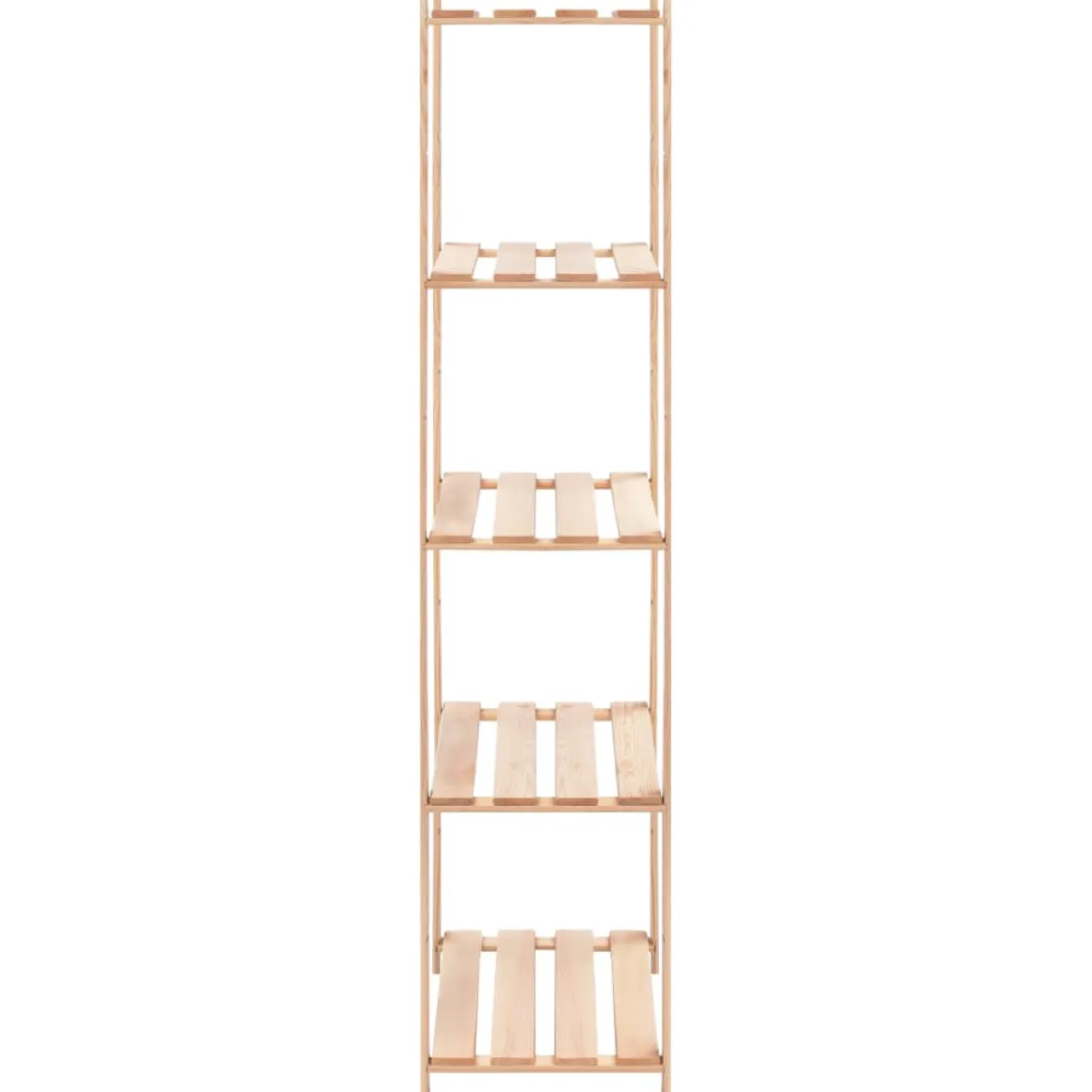 Pack 3 estanterías Nordic 5 niveles natural 170x80x38 cm