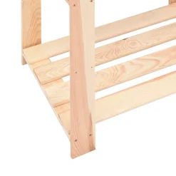 Pack 2 estanterías Terra 3 niveles natural 90x60x38 cm