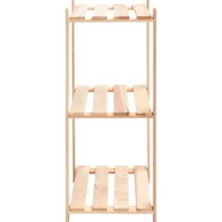 Pack 2 estanterías Terra 3 niveles natural 90x60x38 cm