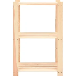 Pack 2 estanterías Terra 3 niveles natural 90x60x38 cm
