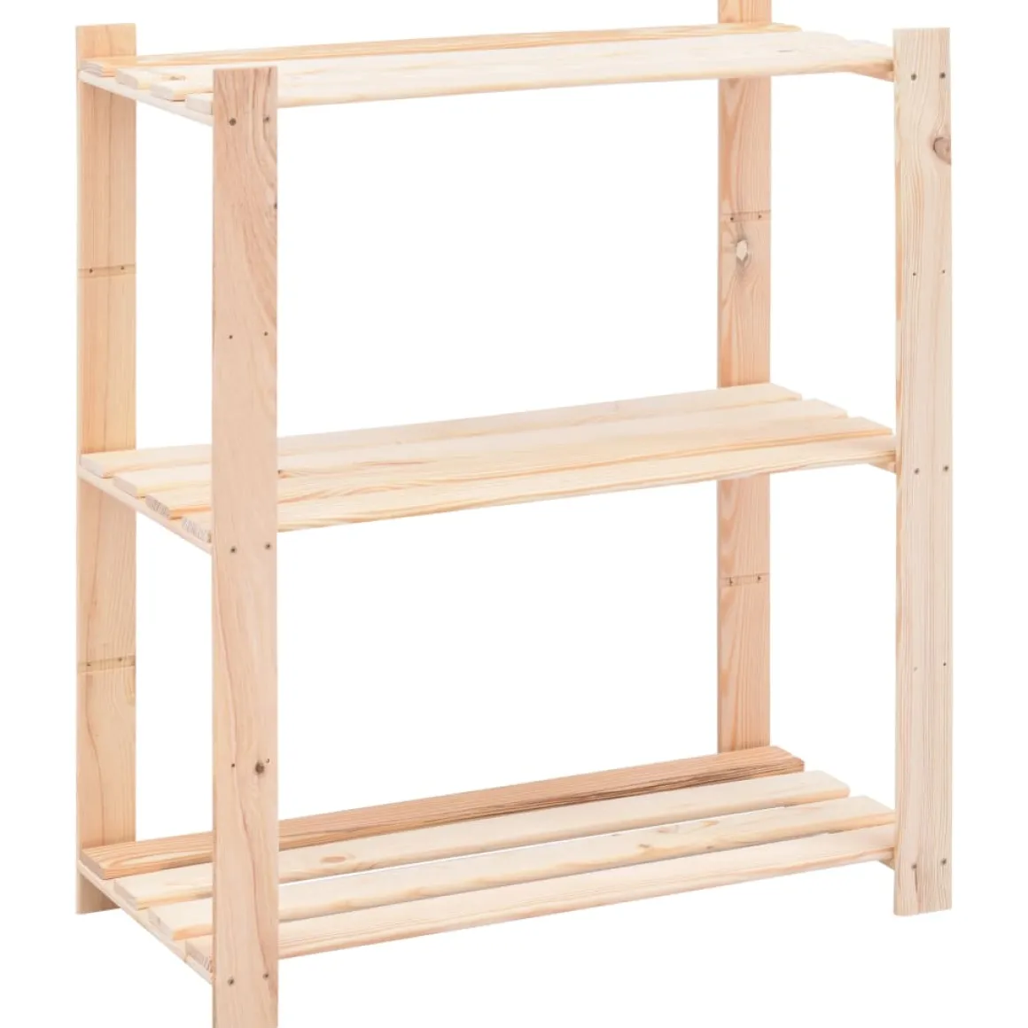 Pack 2 estanterías Urban 3 niveles natural 90x80x38 cm