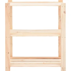 Pack 2 estanterías Urban 3 niveles natural 90x80x38 cm