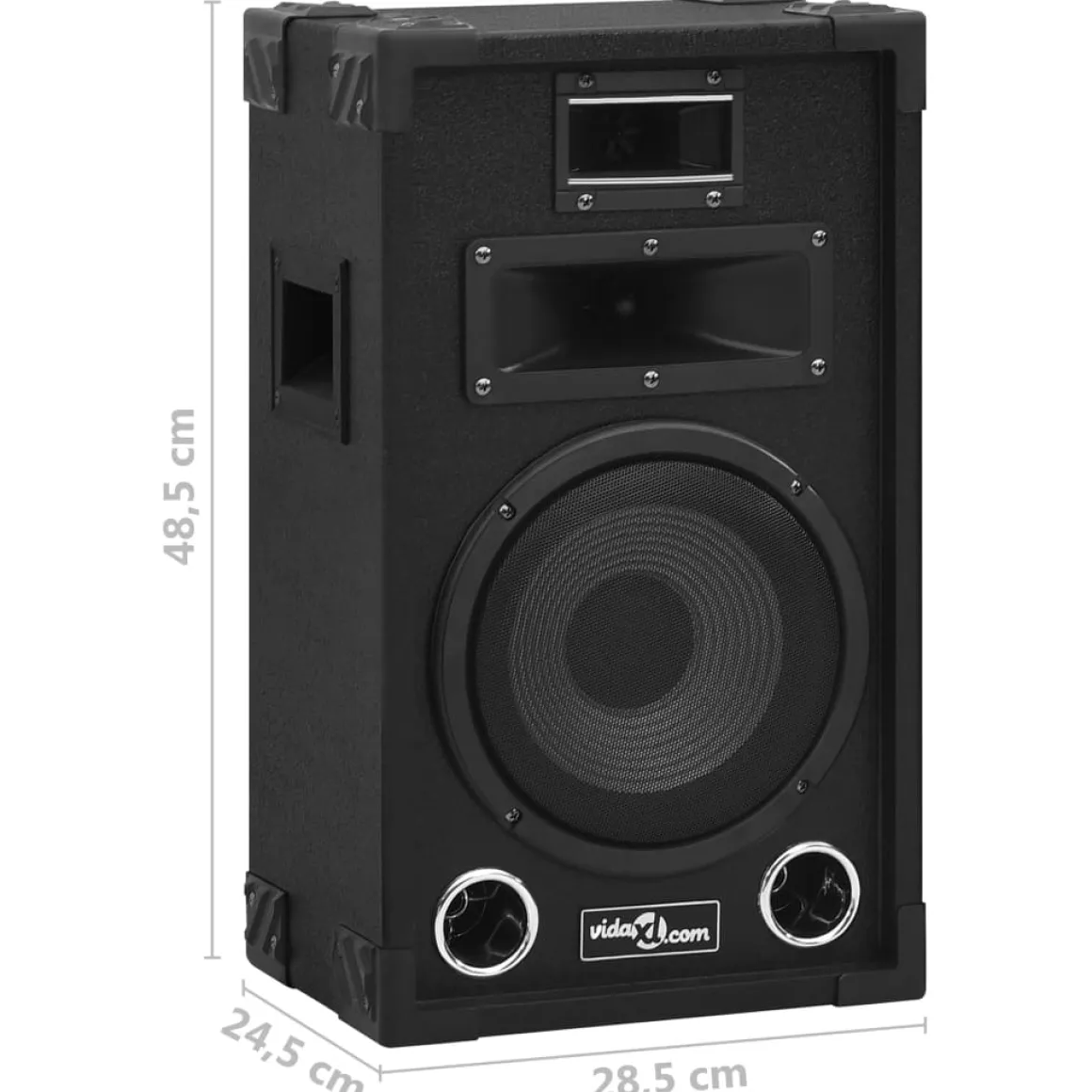 Pack de 2 altavoces VidaXL 800W para escenario hifi negro