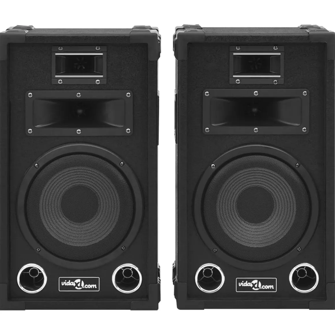 Pack de 2 altavoces VidaXL 800W para escenario hifi negro