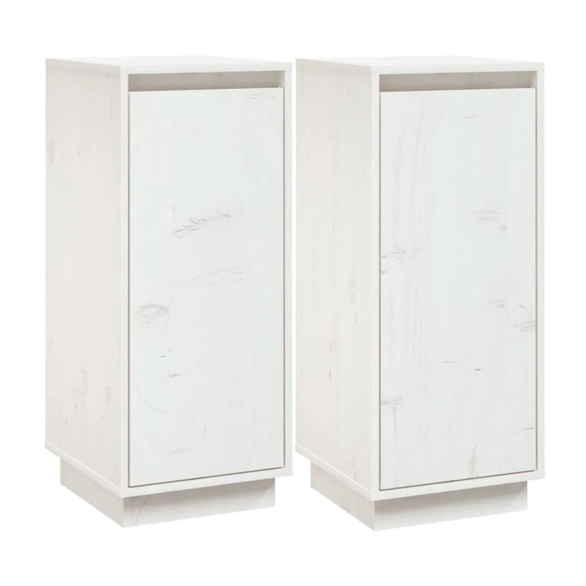 Pack de 2 aparadores Beira 2 compartimentos madera de pino 81x31,5x34 cm