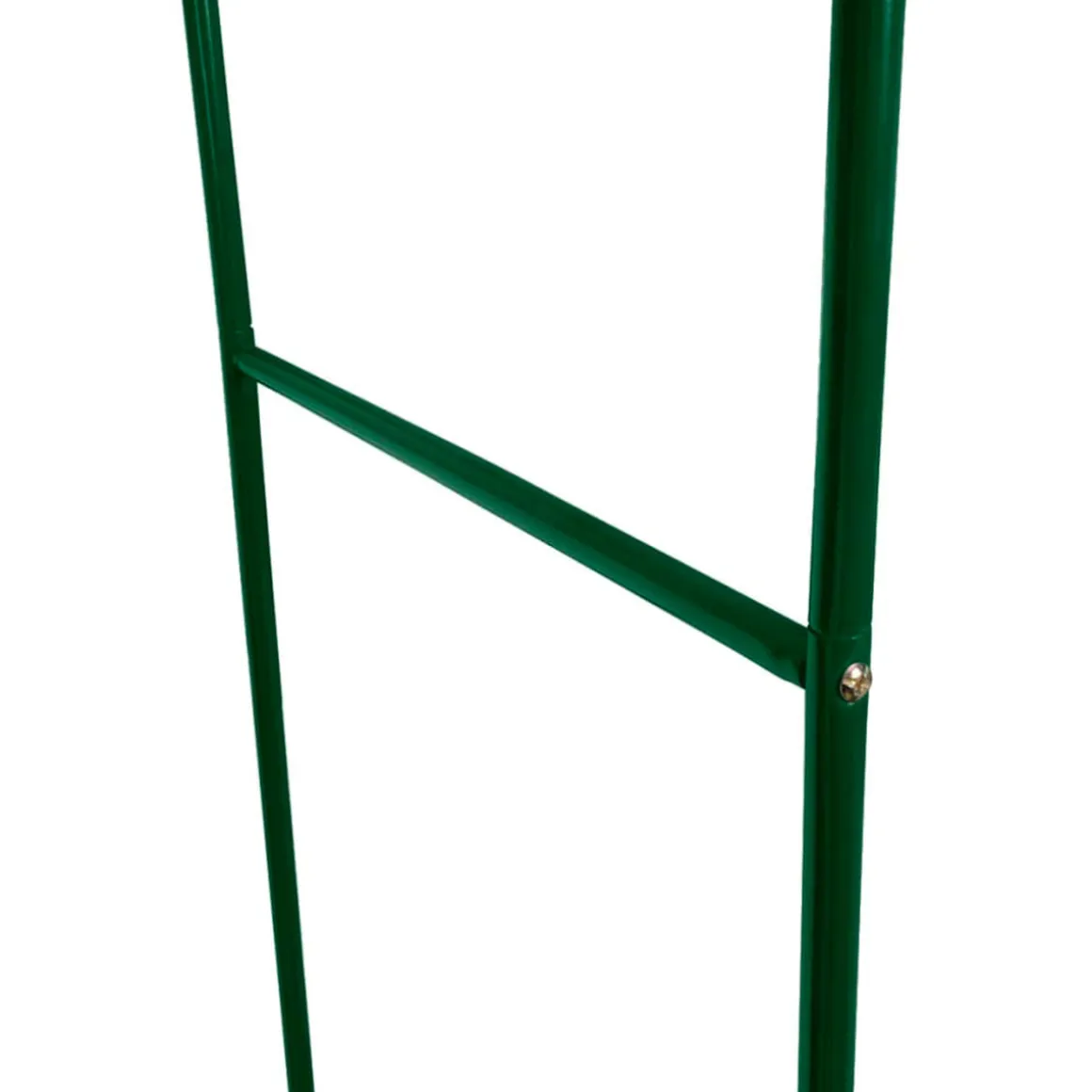 Pack de 2 arcos de jardín para plantas trepadoras verde 240x140x39 cm