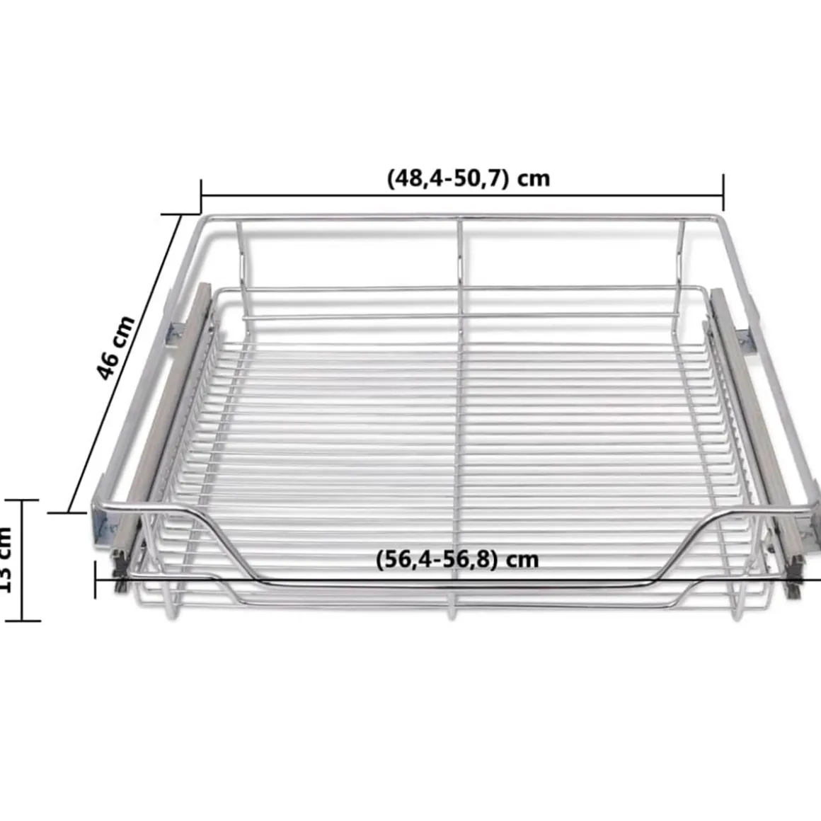 Pack de 2 bandejas de alambre extraíbles inox