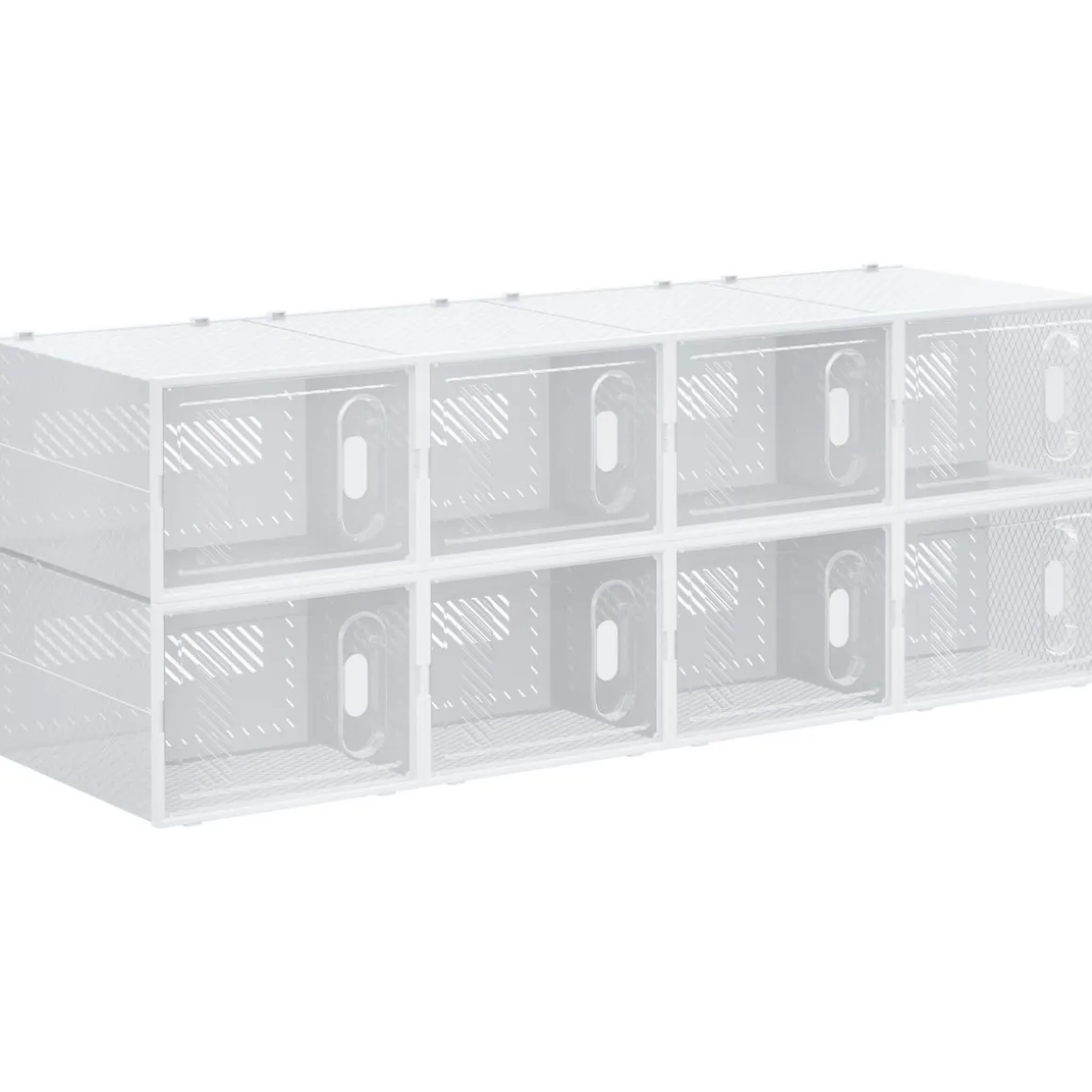 Pack de 8 cajas organizativas Homcom modulares 21x28x36 cm