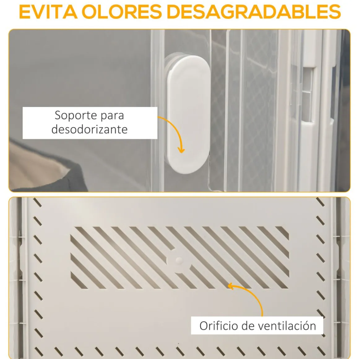Pack de 8 cajas organizativas Homcom modulares 21x28x36 cm