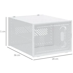 Pack de 8 cajas organizativas Homcom modulares 21x28x36 cm