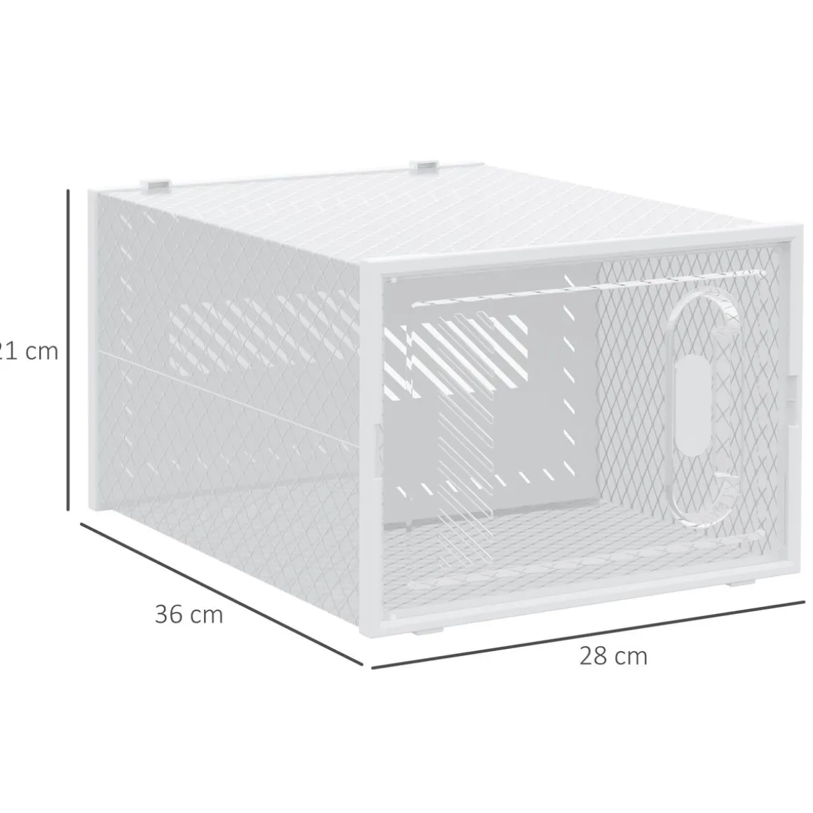 Pack de 8 cajas organizativas Homcom modulares 21x28x36 cm