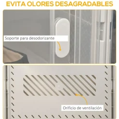 Pack de 18 cajas organizativas Homcom con puerta magnética 21x28x36 cm
