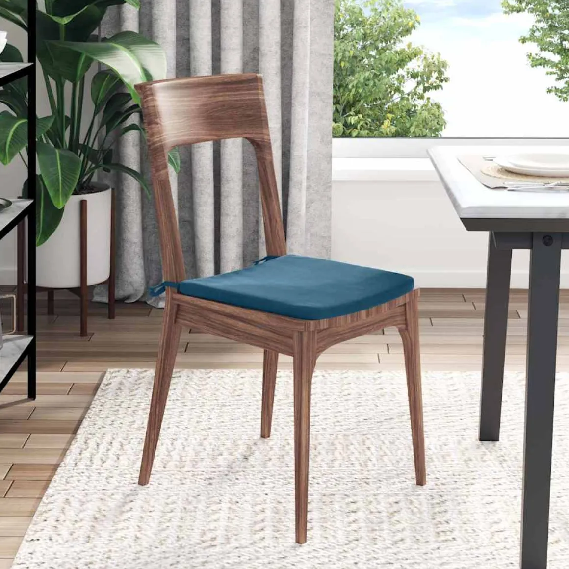 Pack de 4 cojines Cecilia para asiento 40x40 cm