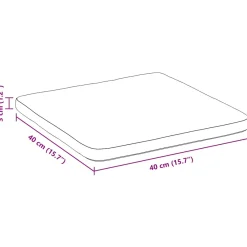 Pack de 4 cojines Celia para asiento 40x40 cm