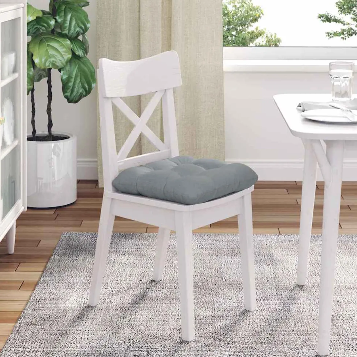 Pack de 4 cojines Jimena para asiento 40x40 cm
