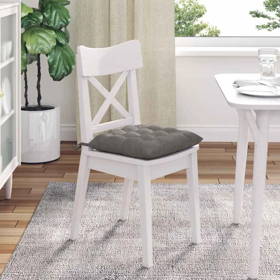 Pack de 4 cojines Lucía para asiento 40x40 cm