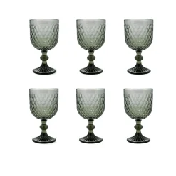 Pack de 6 copas Elite Bidasoa vidrio gris 35 cl