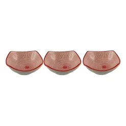 Pack de 3 cuencos para snack cerámica 6x10x10 cm