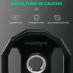Pack de 2 discos de pesas SportNow 2 x 10kg negro