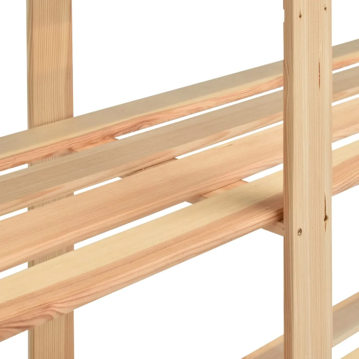 Pack de 3 estanterias Nova 5 niveles natural 170x170x38 cm