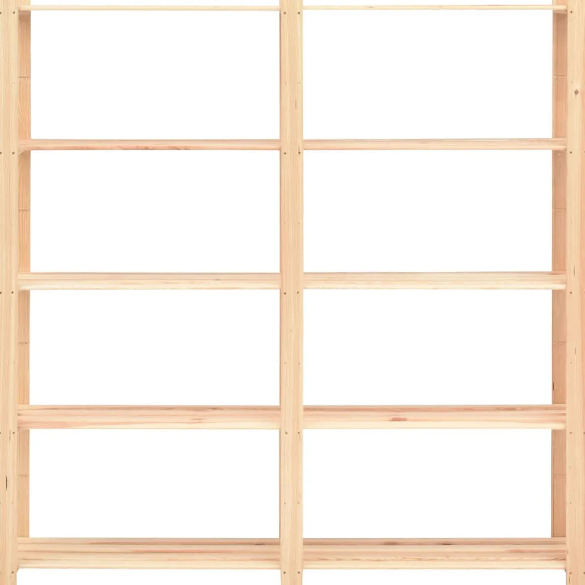 Pack de 3 estanterias Nova 5 niveles natural 170x170x38 cm