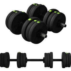 Pack de 2 mancuernas Go Sportnow 20kg 2 en 1 negro