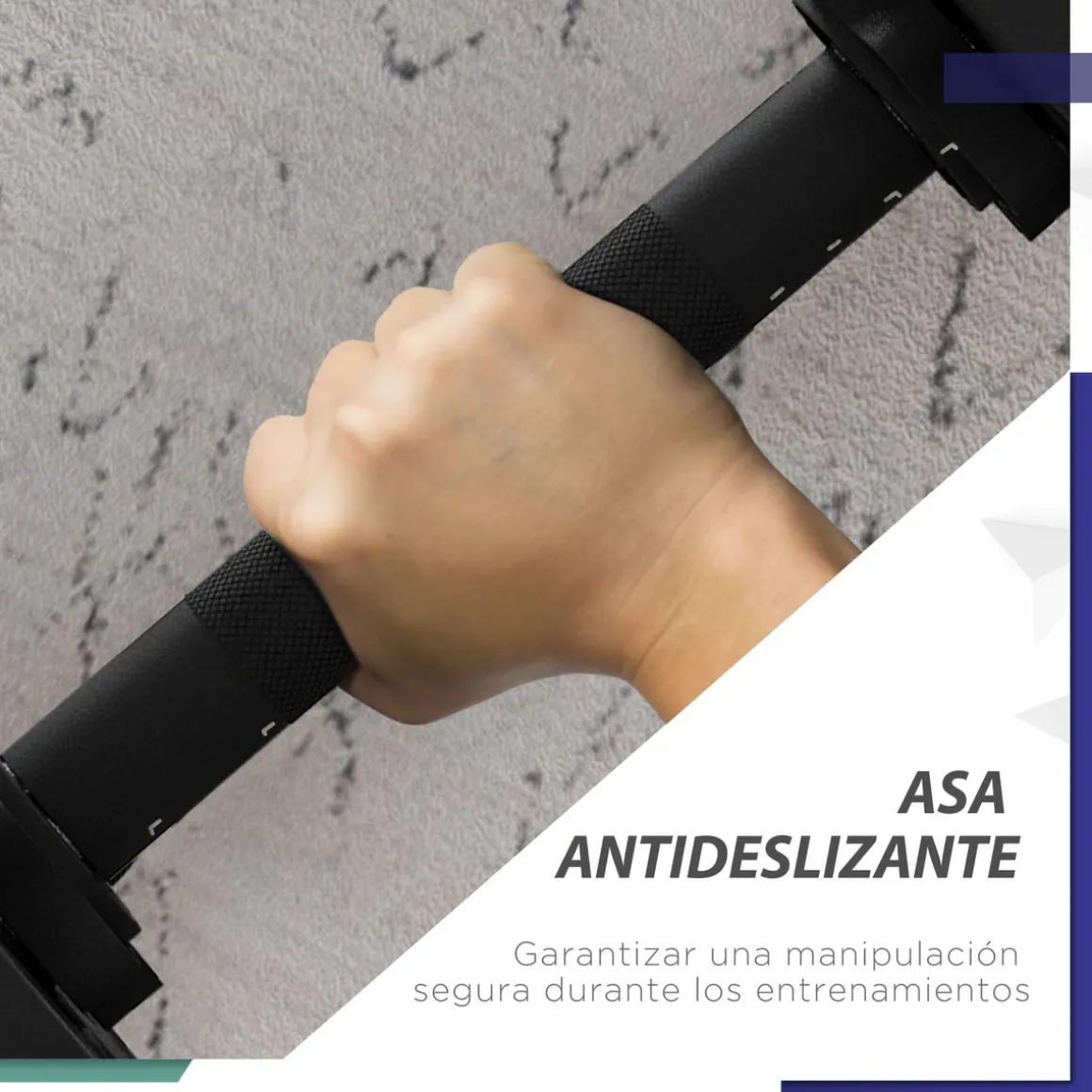 Pack de 2 mancuernas Go Sportnow 20kg 2 en 1 negro