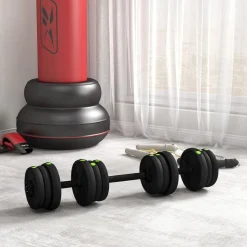 Pack de 2 mancuernas Go Sportnow 20kg 2 en 1 negro