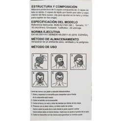 Pack de 20 Mascarillas FFP2 desechables negro