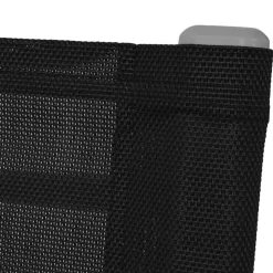 Pack de 2 mecedoras de jardín Panda negro 86x53x92 cm