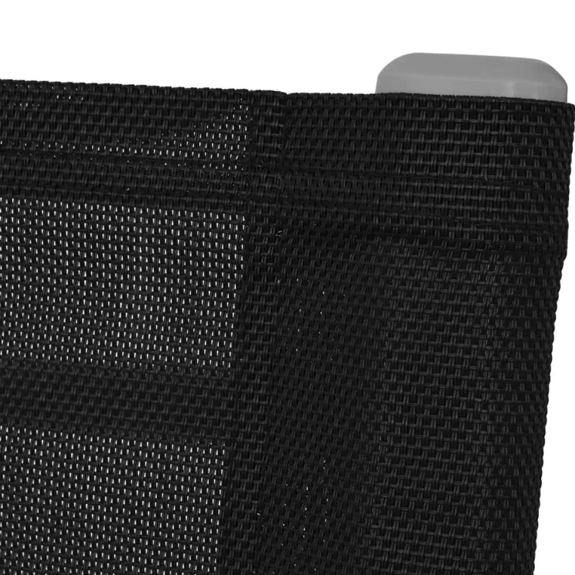 Pack de 2 mecedoras de jardín Panda negro 86x53x92 cm